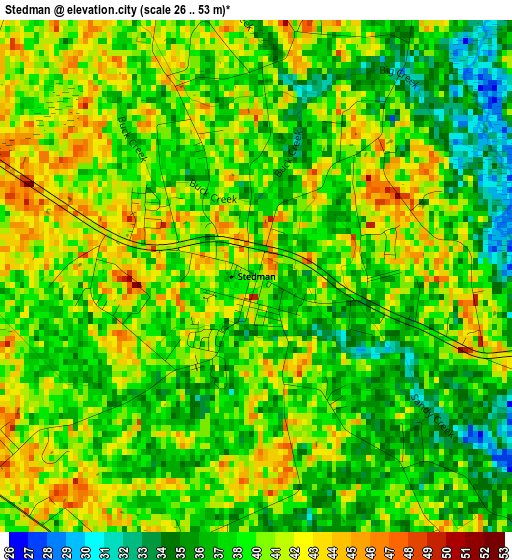 Stedman elevation map