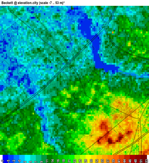 Beckett elevation map