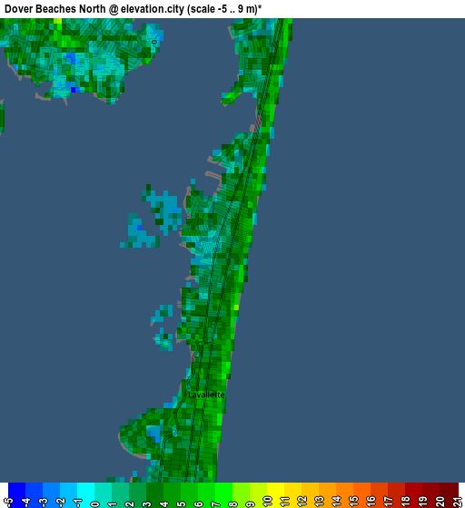 Dover Beaches North elevation map