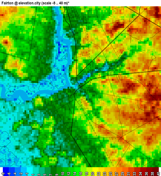 Fairton elevation map