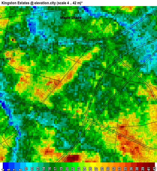 Kingston Estates elevation map