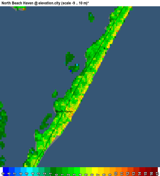 North Beach Haven elevation map