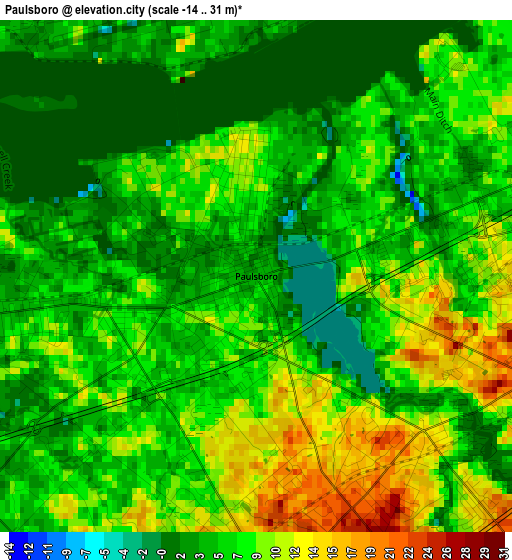 Paulsboro elevation map