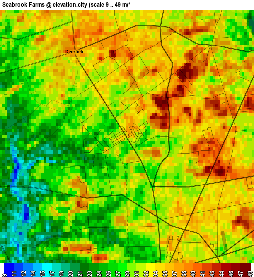 Seabrook Farms elevation map