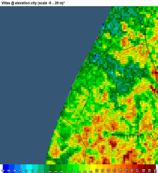 Villas elevation map