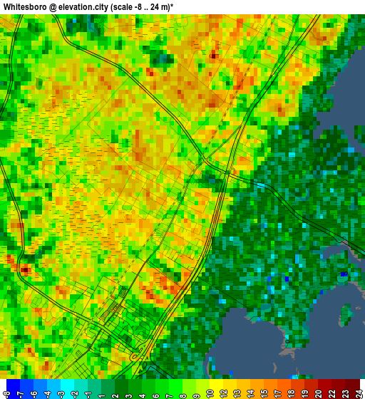 Whitesboro elevation map