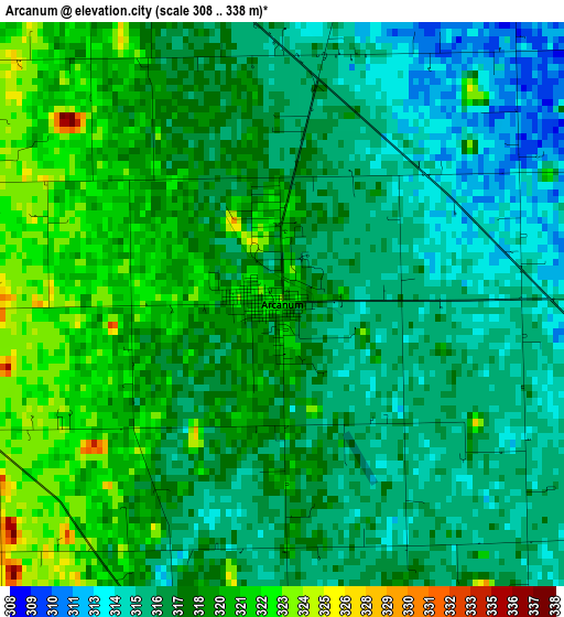 Arcanum elevation map