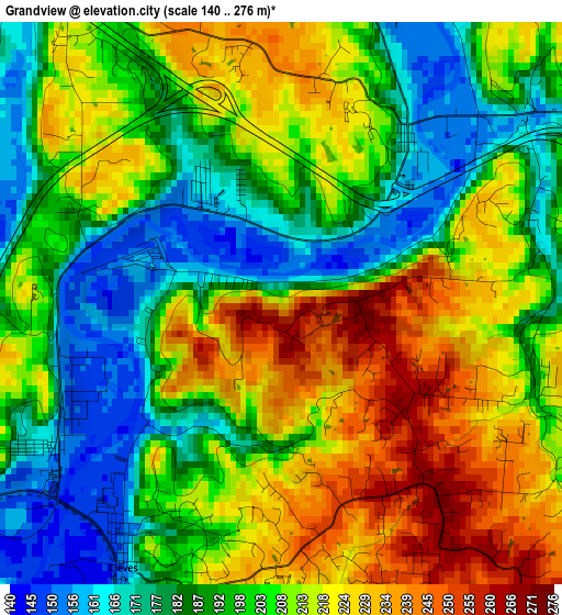 Grandview elevation map