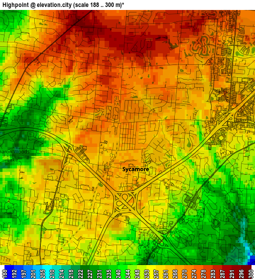 Highpoint elevation map