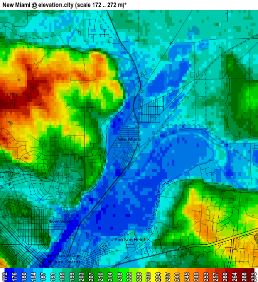 New Miami elevation map