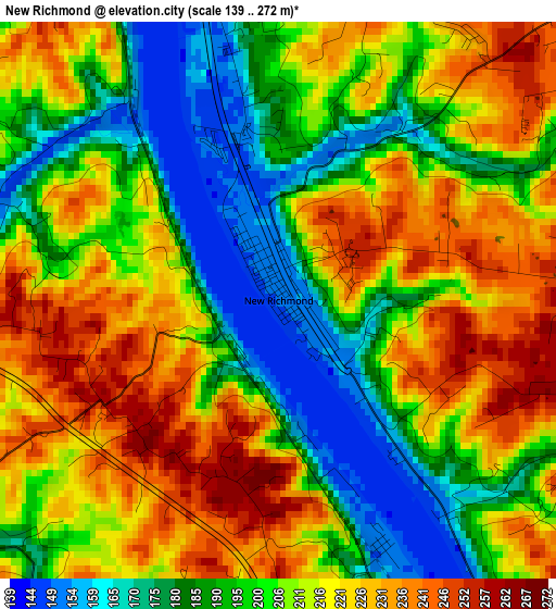 New Richmond elevation map