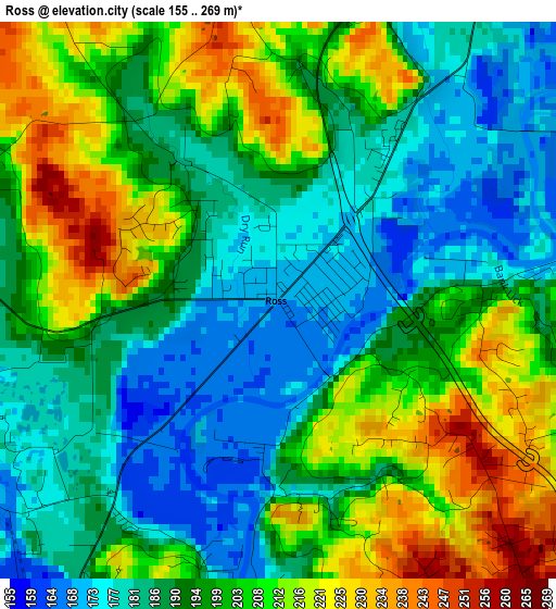 Ross elevation map