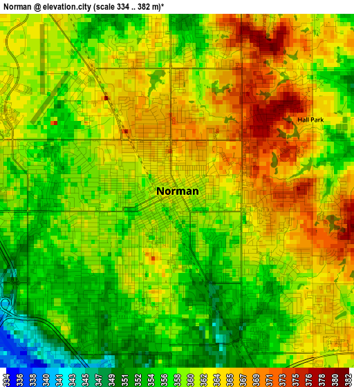 Norman elevation map