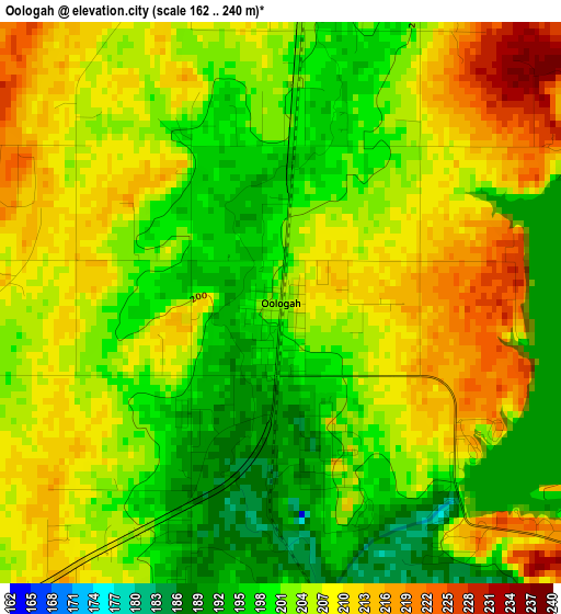 Oologah elevation map