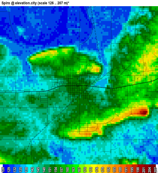 Spiro elevation map