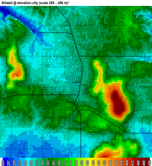 Stilwell elevation map