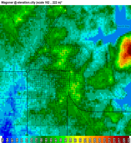 Wagoner elevation map