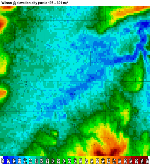 Wilson elevation map