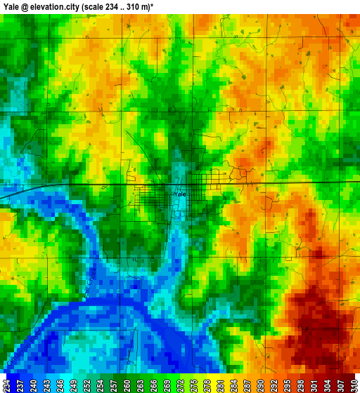 Yale elevation map