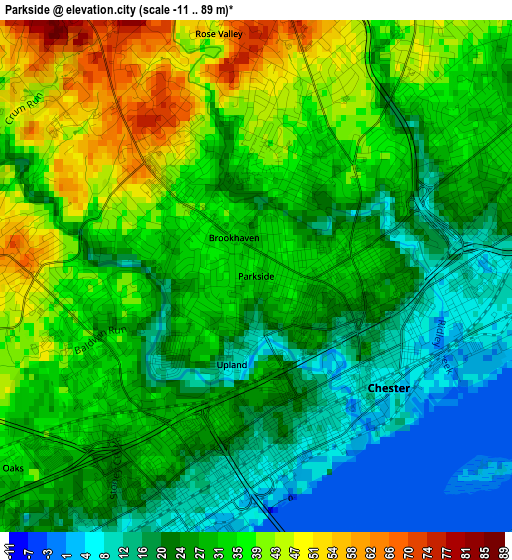 Parkside elevation map