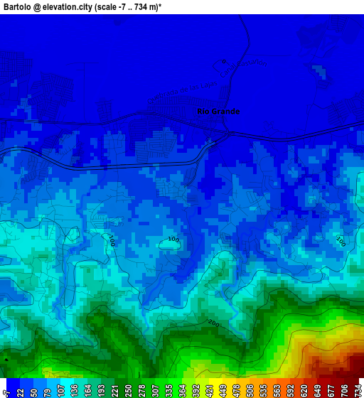 Bartolo elevation map