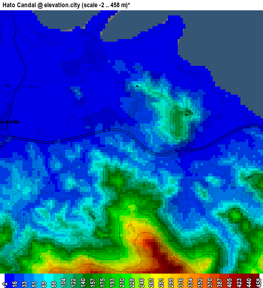 Hato Candal elevation map