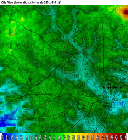 City View elevation map