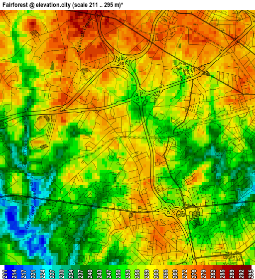 Fairforest elevation map