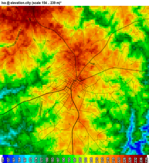 Iva elevation map