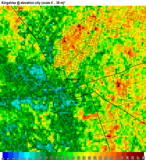 Kingstree elevation map