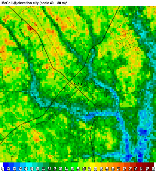 McColl elevation map