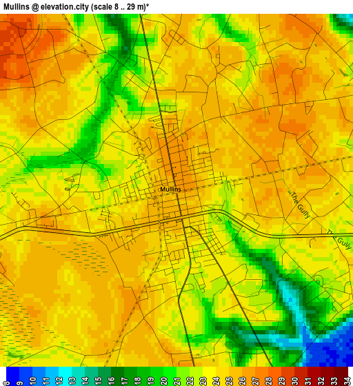 Mullins elevation map