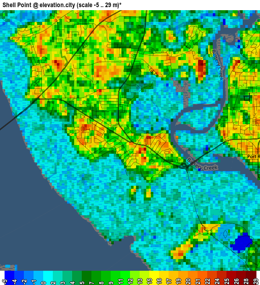 Shell Point elevation map