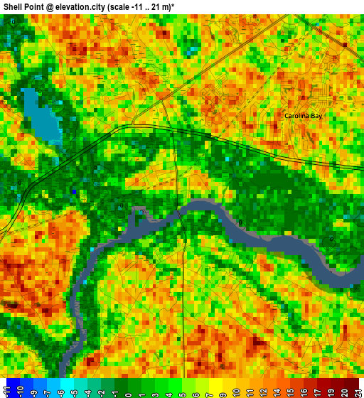 Shell Point elevation map