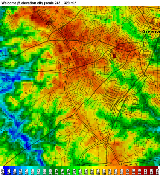 Welcome elevation map