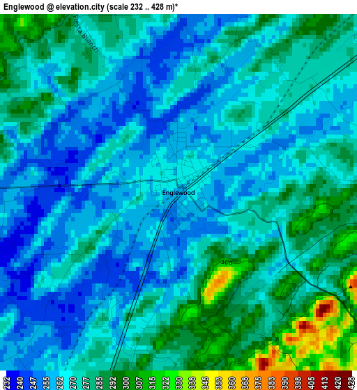 Englewood elevation map