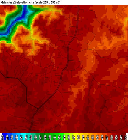 Grimsley elevation map