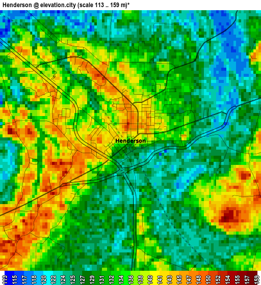 Henderson elevation map