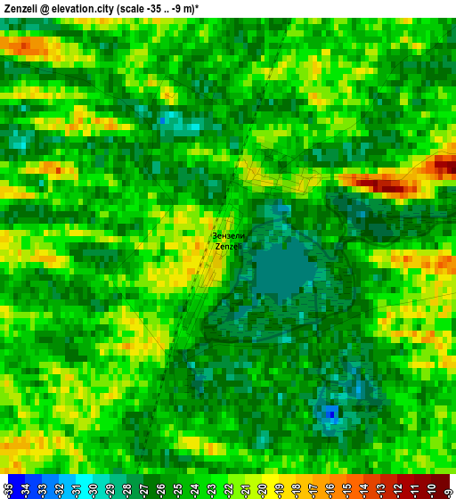 Zenzeli elevation map