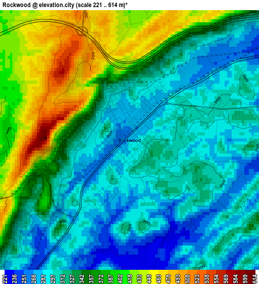 Rockwood elevation map