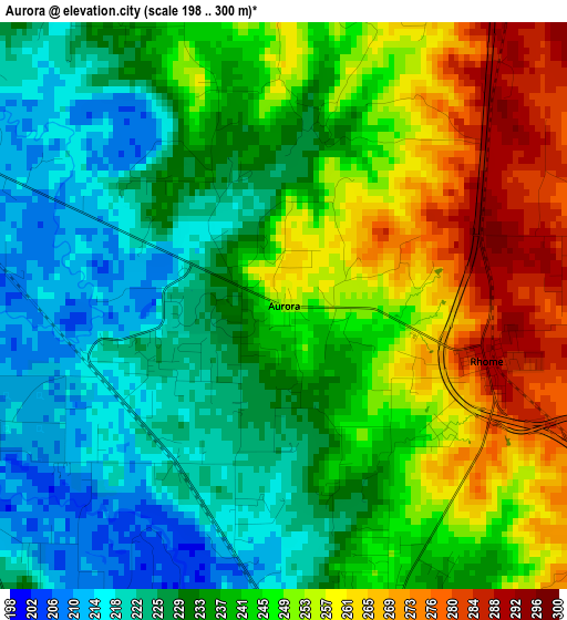 Aurora elevation map