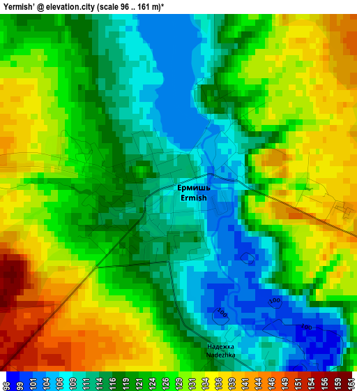 Yermish’ elevation map