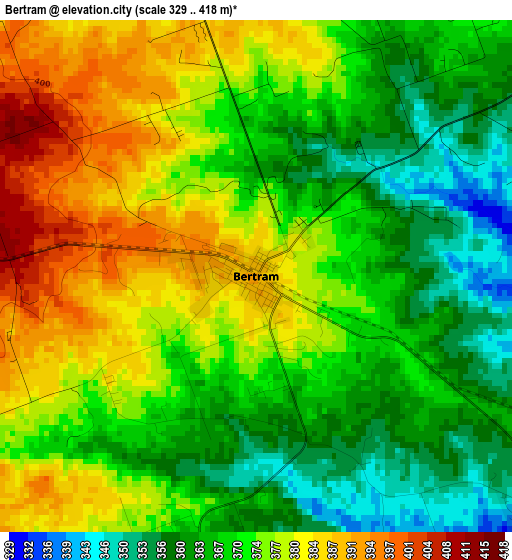 Bertram elevation map