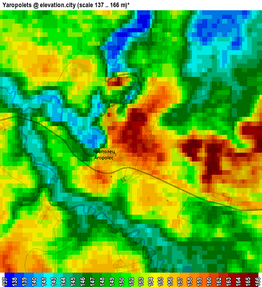 Yaropolets elevation map