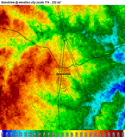 Grandview elevation map