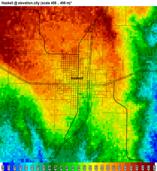 Haskell elevation map