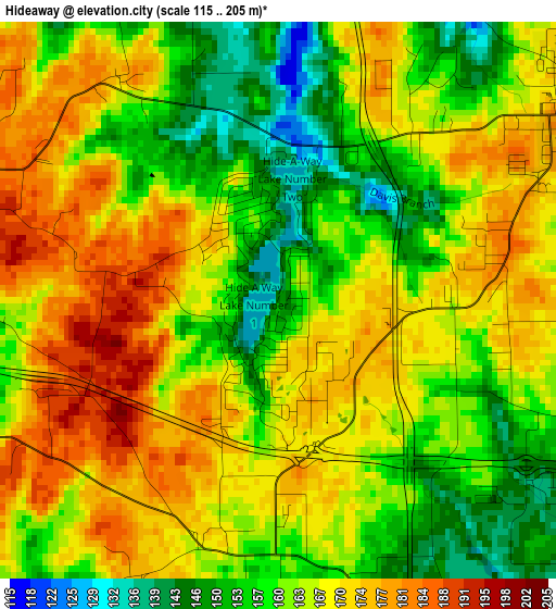 Hideaway elevation map