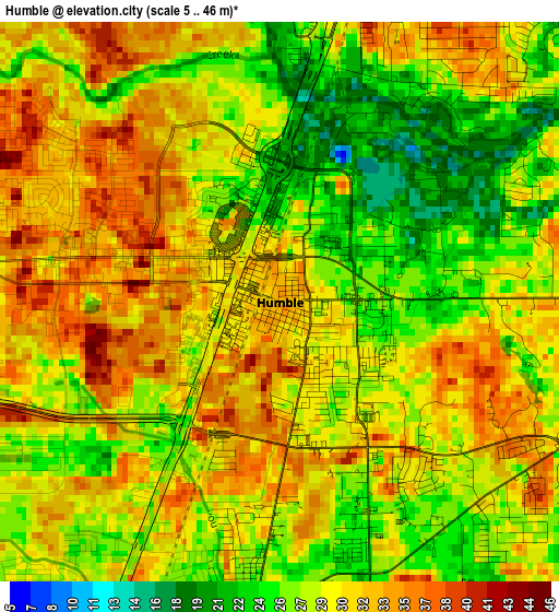 Humble elevation map