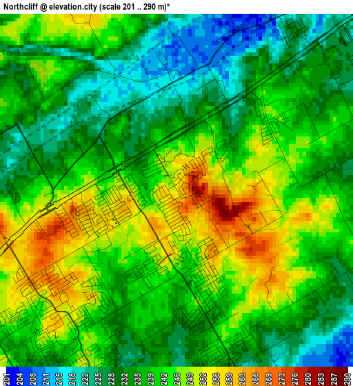 Northcliff elevation map