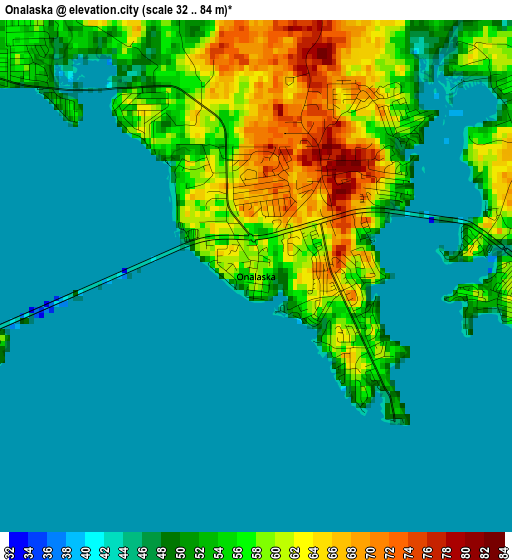 Onalaska elevation map